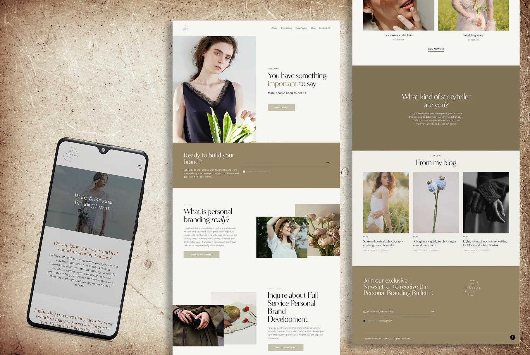 Project DF portfolio website featuring vintage-inspired minimalism and a seamless multi-device browsing experience.