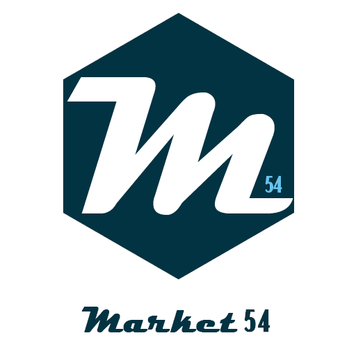 Market54 mobile app interface showcasing airtime, electricity, and mobile money services in Botswana